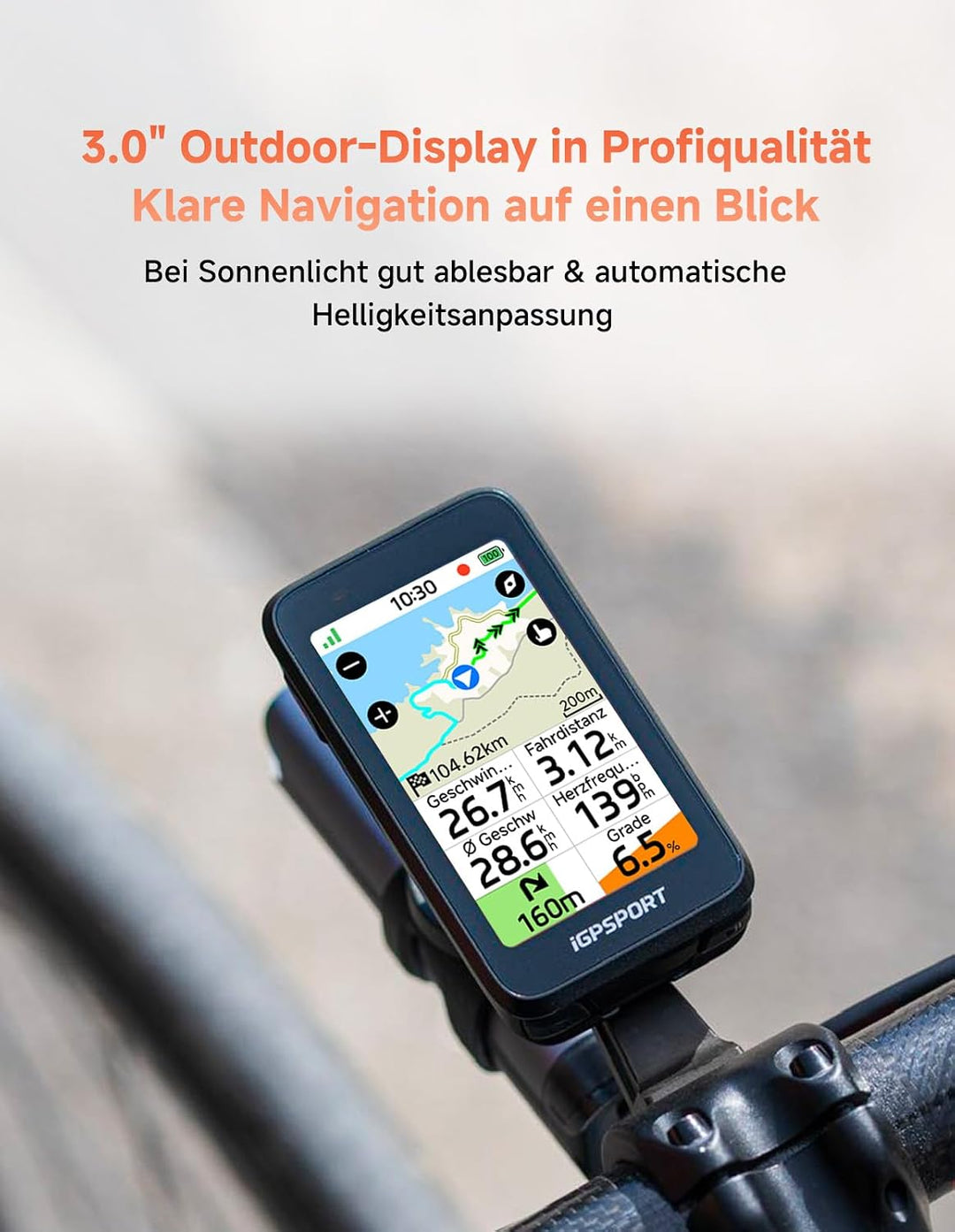 iGPSPORT BiNavi Air Fahrradcomputer Kabellos