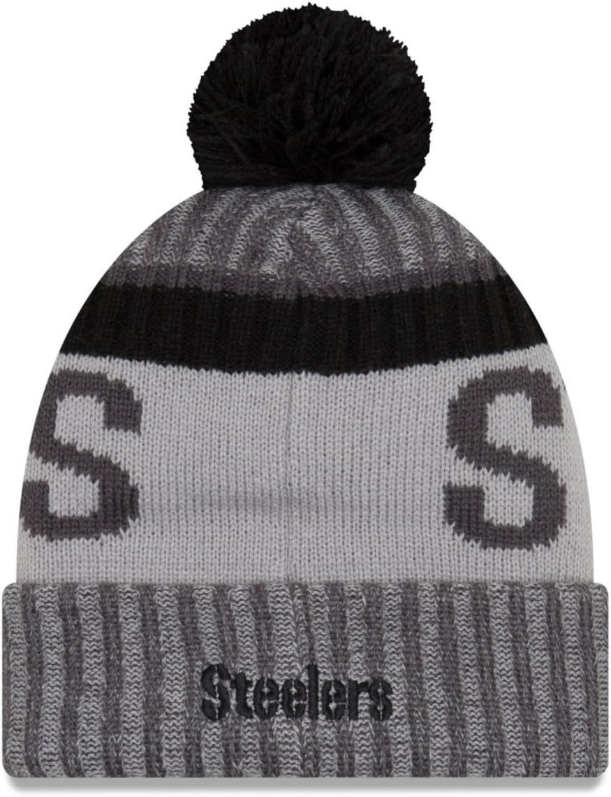 New Era NFL Sideline 2017 Bobble Mütze - Pittsburgh Steelers