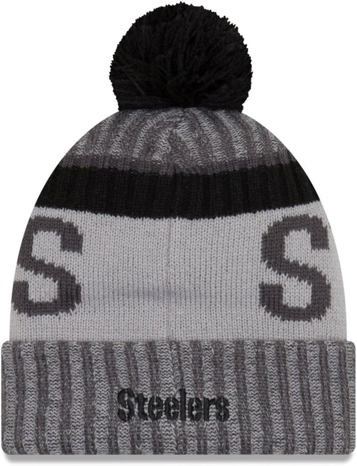 New Era NFL Sideline 2017 Bobble Mütze - Pittsburgh Steelers
