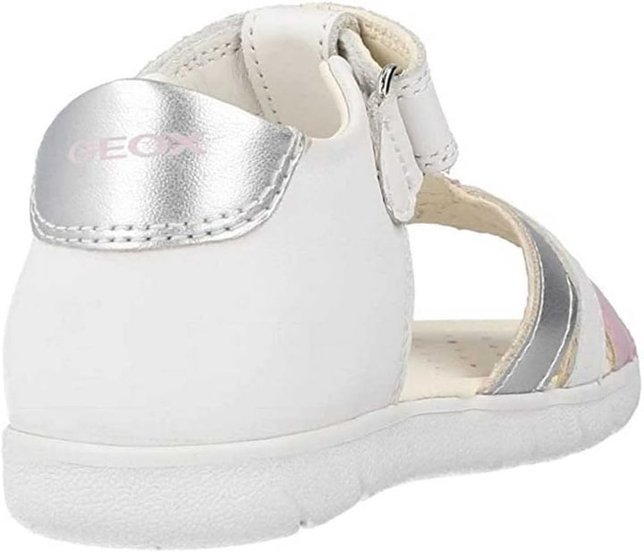 Geox Mädchen B Alul Girl Sandal 24 EU White Pink, 24 EU White Pink