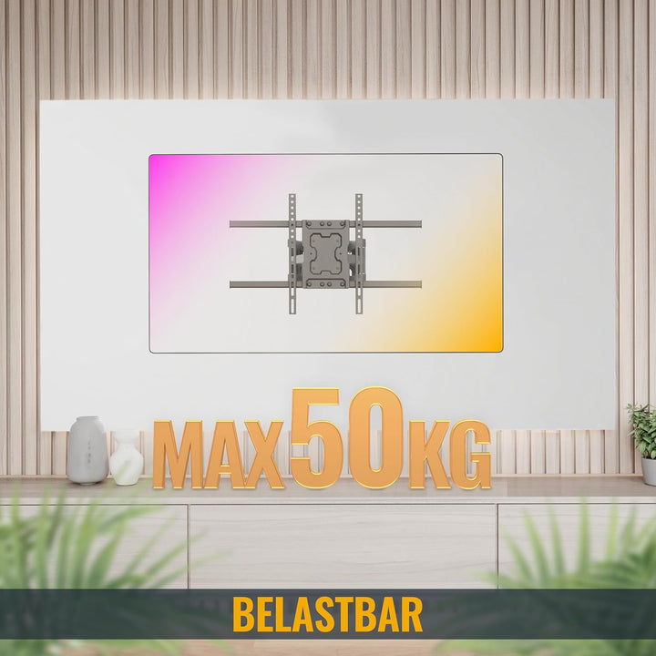 RICOO TV Wandhalterung Fernseher Schwenkbar Neigbar für 40-65 Zoll, Universal TV Halterung S7264, Fe