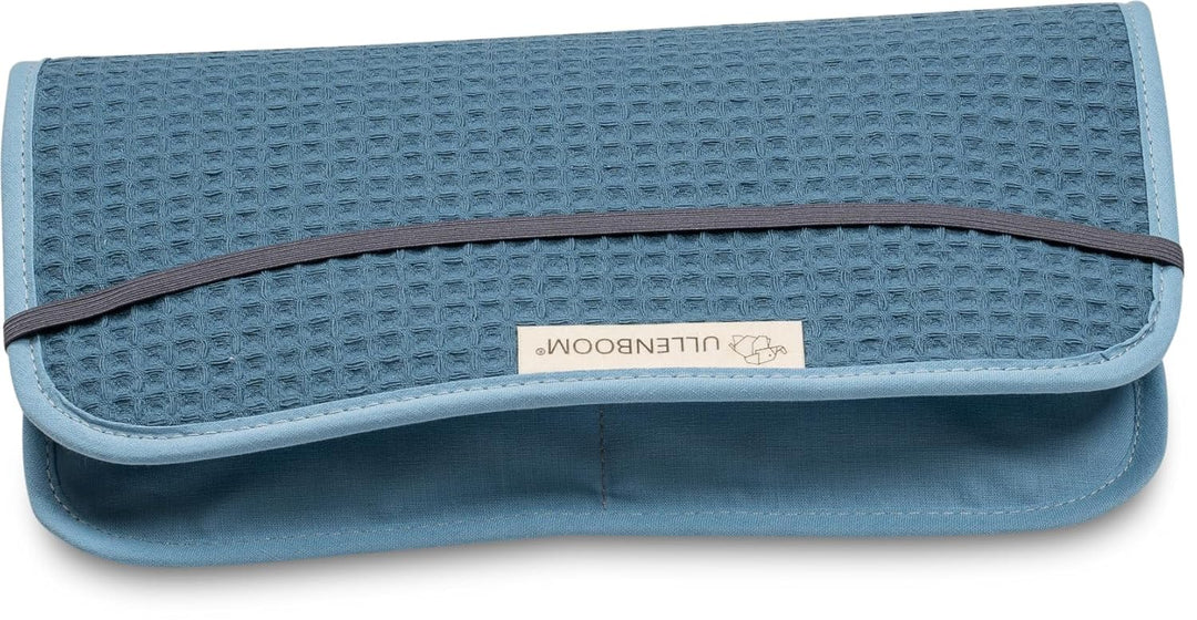 ULLENBOOM Windeltasche für unterwegs, Blau, Made in EU - Wickeltasche für bis zu 3 Windeln, Feuchttü