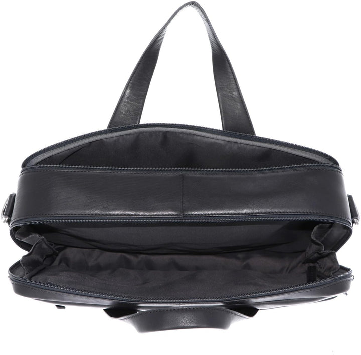 Leonhard Heyden Hamburg - Aktentasche 15" 40 cm Schwarz, Schwarz