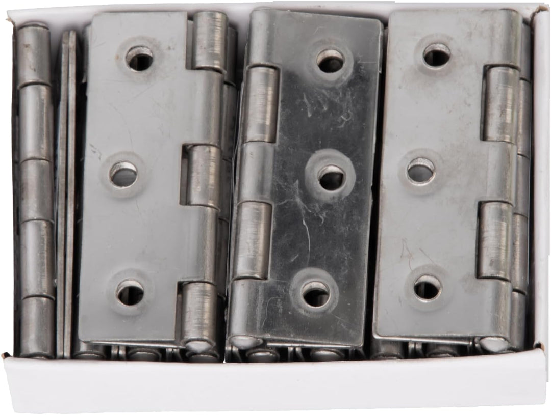 Alberts 851989 Scharnier | halbbreit | Edelstahl | 63 x 43 mm | 20er Set 63 x 43 mm (20 Stk.), 63 x
