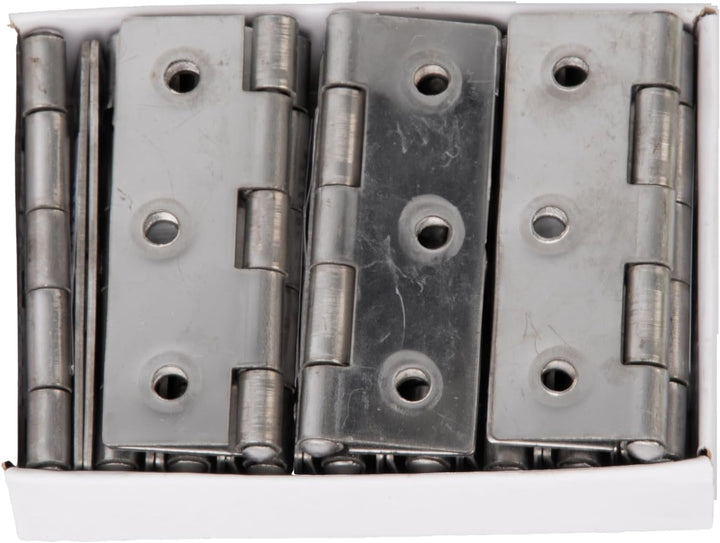 Alberts 851989 Scharnier | halbbreit | Edelstahl | 63 x 43 mm | 20er Set 63 x 43 mm (20 Stk.), 63 x