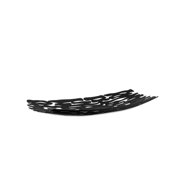 Alessi Tischdekoration, schwarz, Edelstahl, 7 x 53 x 10.5 cm, Schwarz