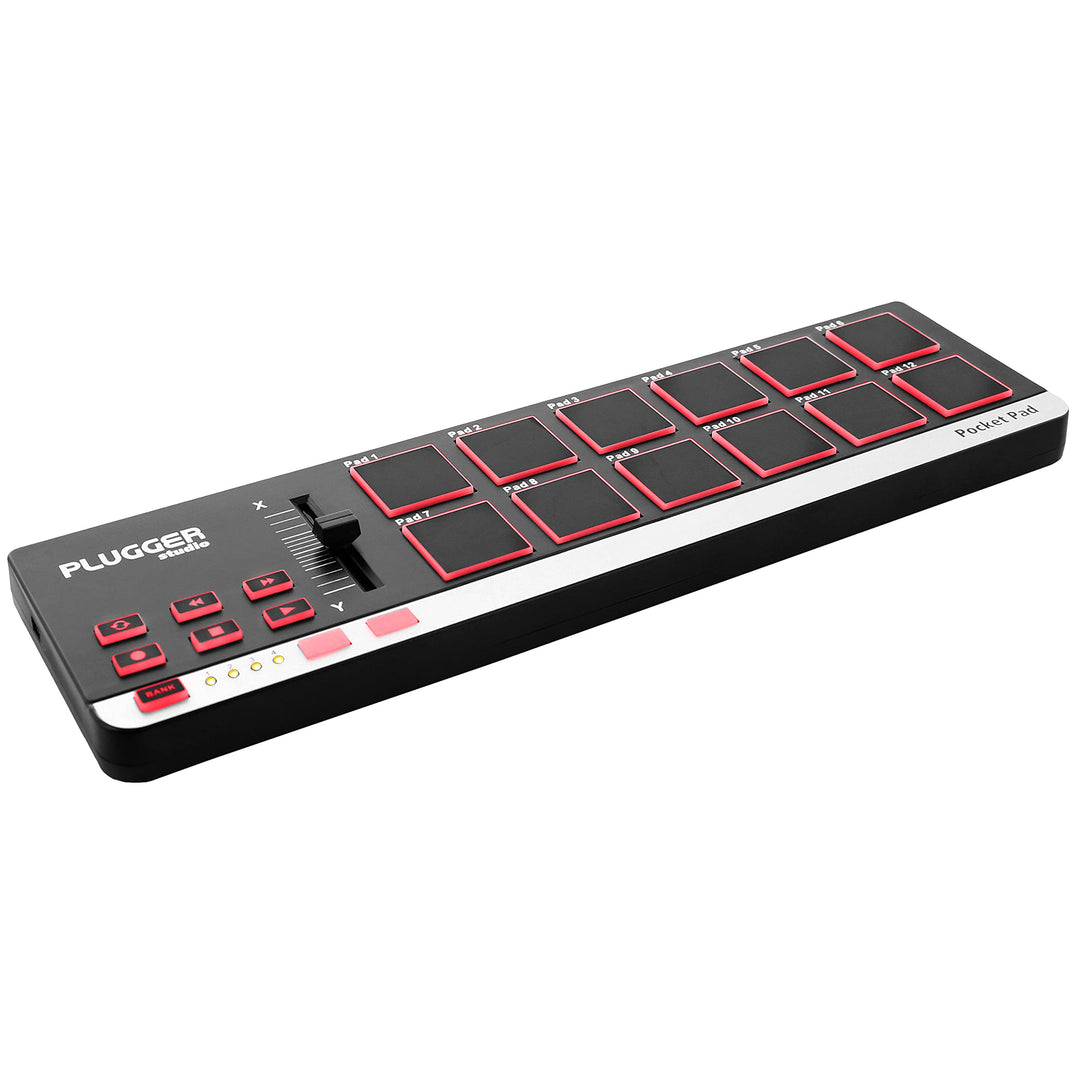 USB-Midi-Steuergerät mit 12 Plugger Studio Pocket PAD