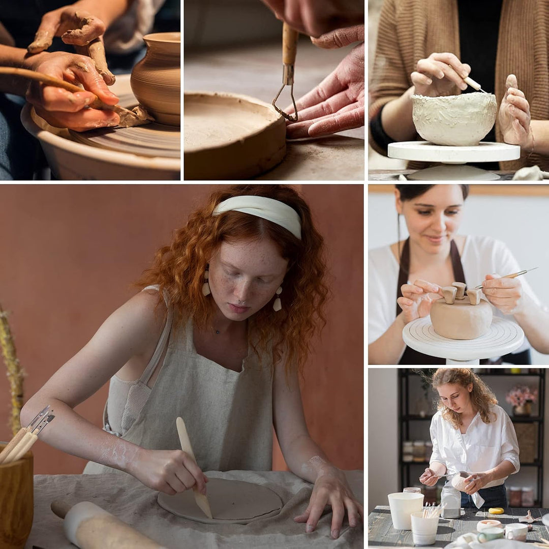 YUTUY Modellierwerkzeug, 62 Stück Carving Tools Clay Keramik Sculpting Ton Werkzeug,Töpferwerkzeug P