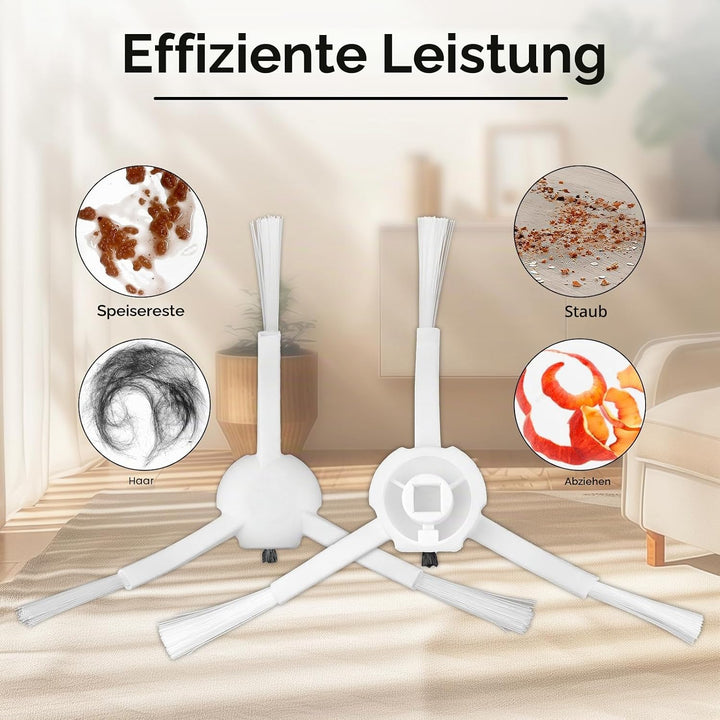 X20+ Seitenbürsten kompatibel mit Xiaomi X20+/X20 Plus/1S/S20 Plus/S20+/X10+/X20 Pro Saugroboter, Se