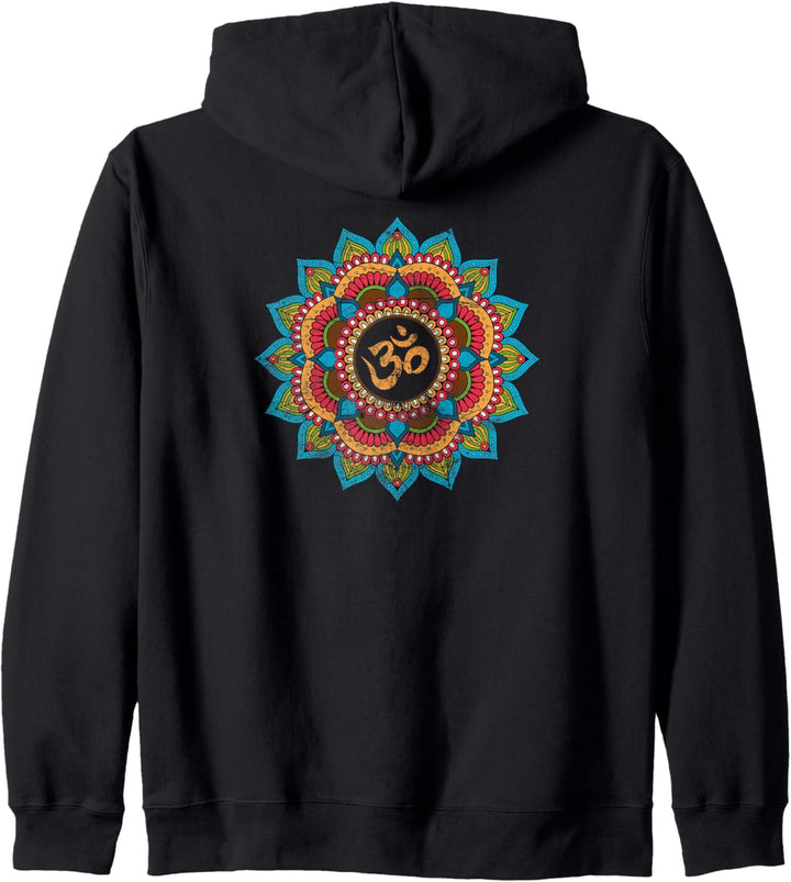 Buddhism Om Meditation Yoga Mandala Goa Sacred Chakra DMT Kapuzenjacke