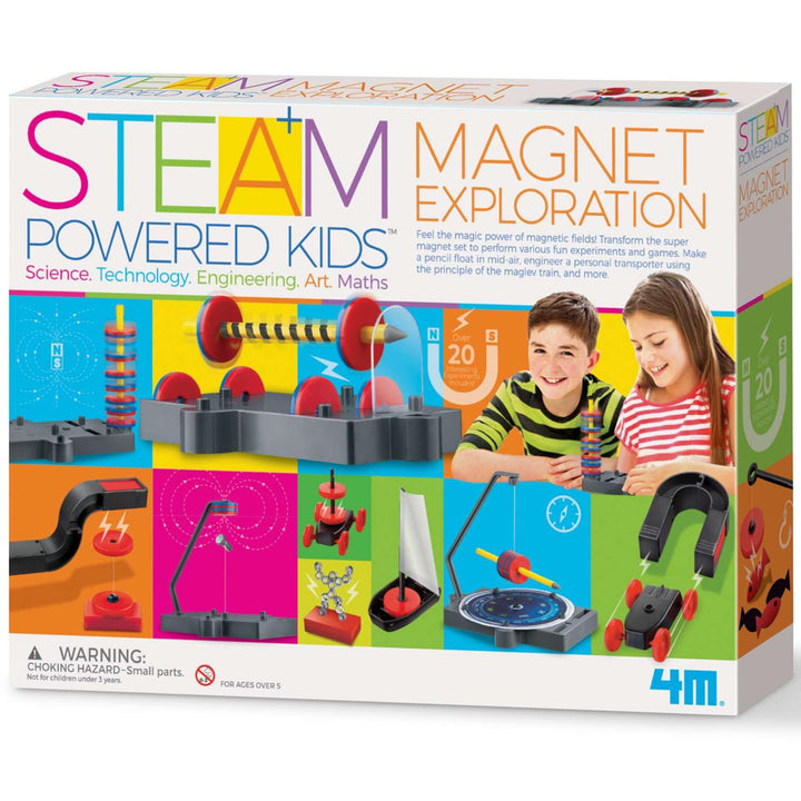 4M STEAM Powered Kids Magnet Exploration - Experimentierkasten Kinder ab 8 Jahre, Mint Lernspielzeug