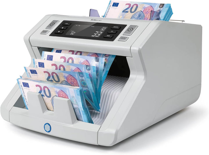 Safescan 2250 Geldzählmaschine, zählt sortierte Banknoten - Banknotenzähler mit 3-facher Echtheitspr