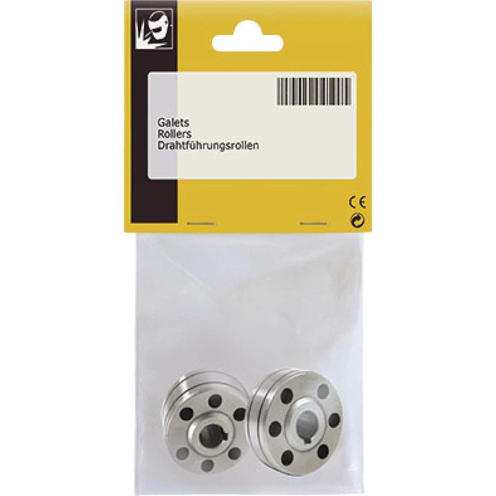 Drahtführungsrolle - Ø 0,8/1,0 mm - Alu - Typ B - 2 Stück