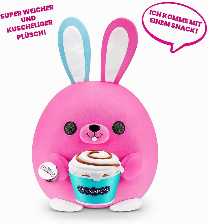 Snackles gross Britney, Hase (Cinnabon) ZURU, 35 cm grossen Plüschtier (Hase) Bunny, Bunny