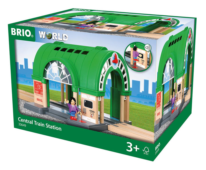 BRIO 33649 -Grosser Hauptbahnhof mit Ticketautomat