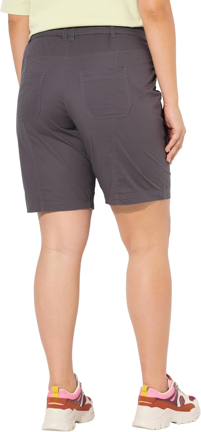 Ulla Popken Damen grosse Grössen Übergrössen Plus Size Cargo-Bermuda, Komfortbund, 4-Pocket-Schnitt