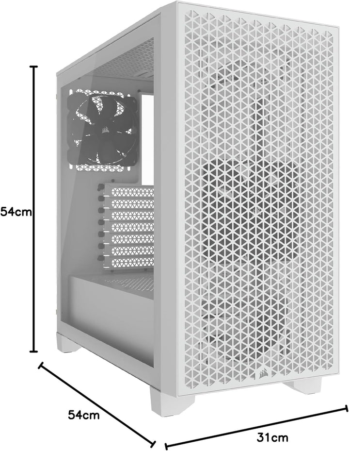 CORSAIR 3000D Airflow Mid-Tower PC-Gehäuse - 3-Pin-Lüfter - Vier-Slot-GPU-Unterstützung - Geeignet F