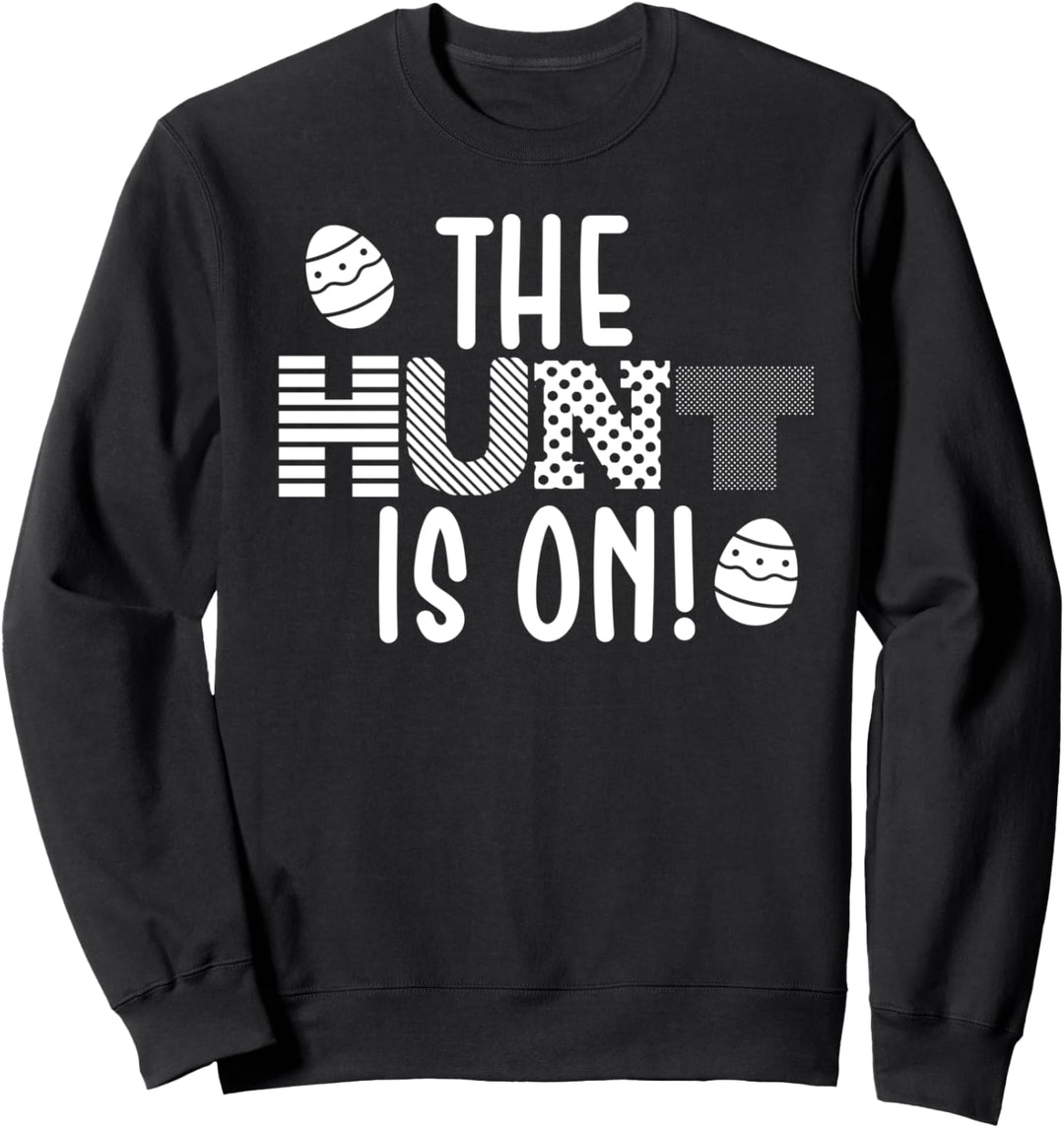 Die Jagd ist auf niedlichen Osterei-Häschen-Feiertag Sweatshirt