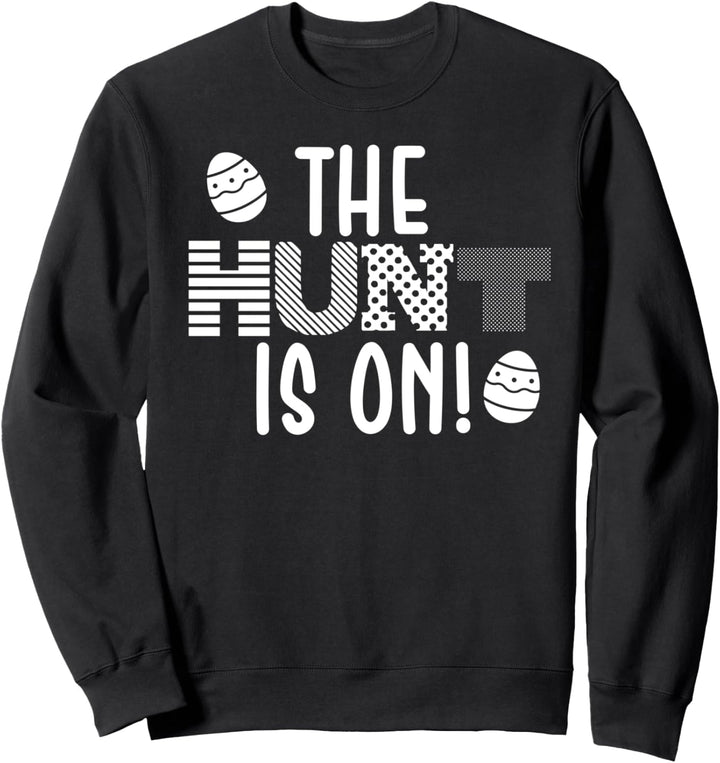Die Jagd ist auf niedlichen Osterei-Häschen-Feiertag Sweatshirt