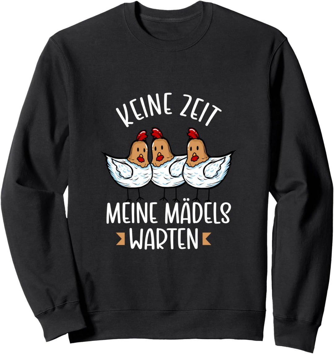 Hühner Huhn Landwirtin Hahn lustig Landwirt Bauer Hähnchen Sweatshirt