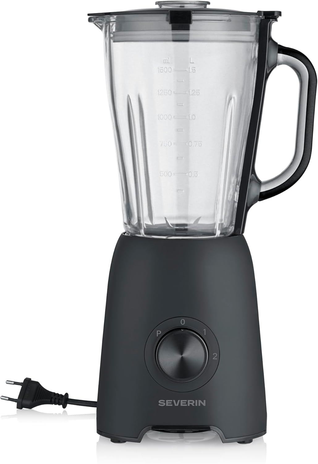Severin Standmixer, Smoothie Maker, Blender elektrisch, 1,5L, 2 Stufen, Impulsfunktion, spülmaschine