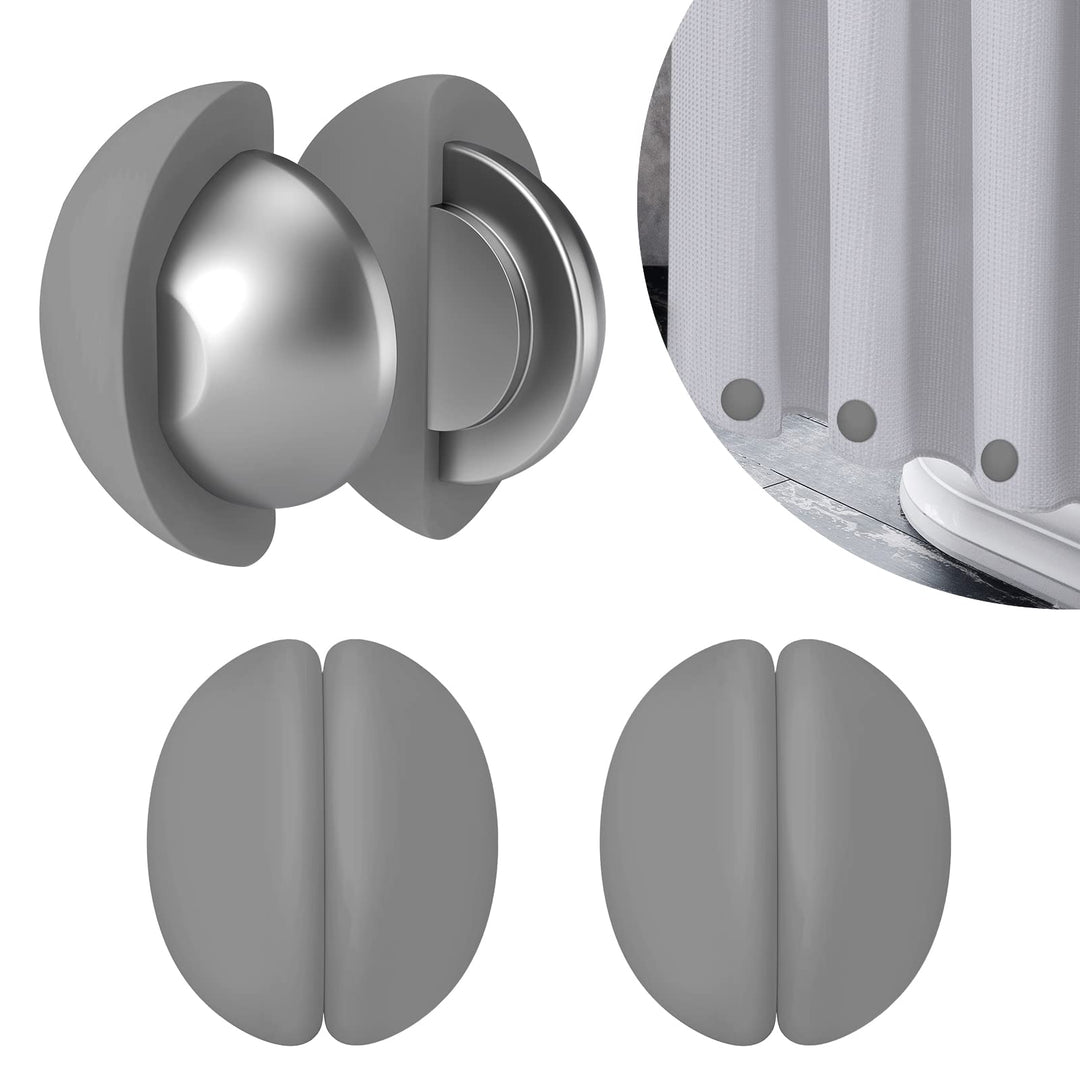VANZAVANZU Duschvorhang Gewichte, Niemals Rost Duschvorhang Magnete, Silikonbeschichtete Magnete Tis