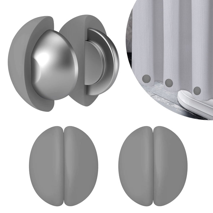 VANZAVANZU Duschvorhang Gewichte, Niemals Rost Duschvorhang Magnete, Silikonbeschichtete Magnete Tis