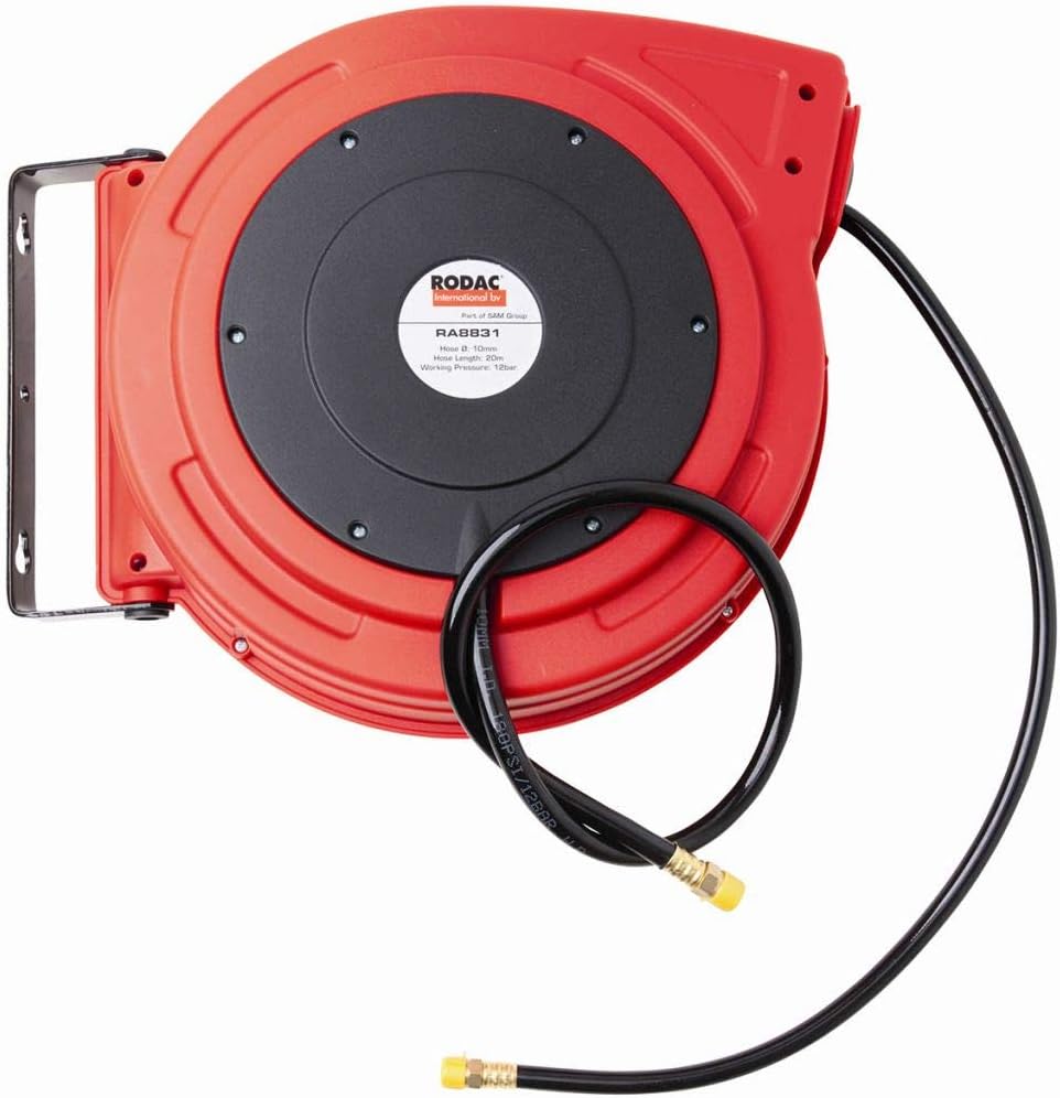 ra8831 Automatische Schlauchaufroller PU 10 x 15 mm – 20 m – Rot