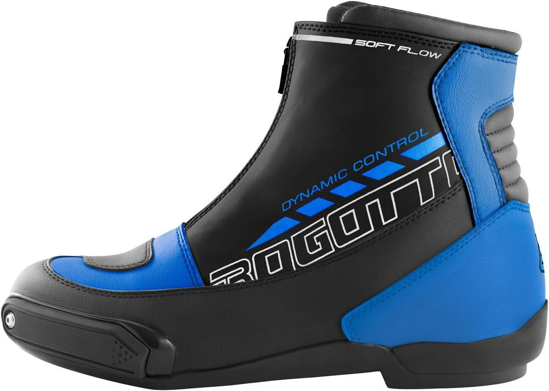 Bogotto Lap Motorradschuhe 44 EU Schwarz Blau, 44 EU Schwarz Blau