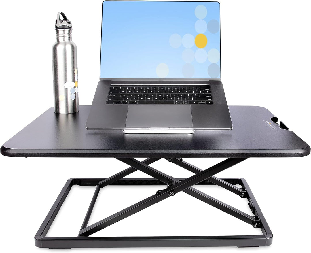 StarTech.com Standing Desk Converter for Laptop - Up to 8kg/17.6lb - Height Adjustable Laptop Riser