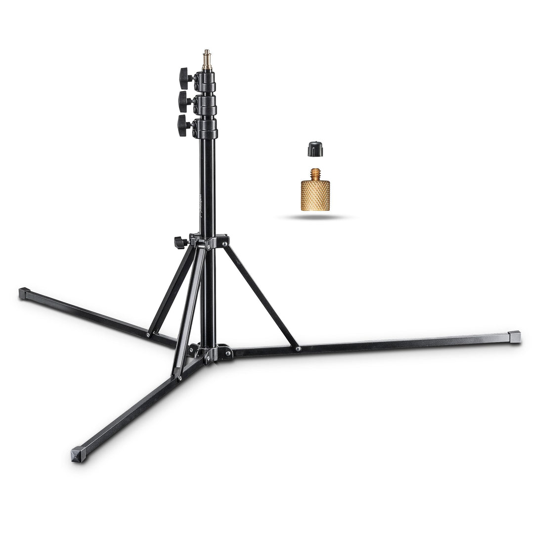 Walimex pro GN-806 Lampenstativ 215cm - klappbares kompaktes Lichtstativ aus Aluminium, Höhe 57-215