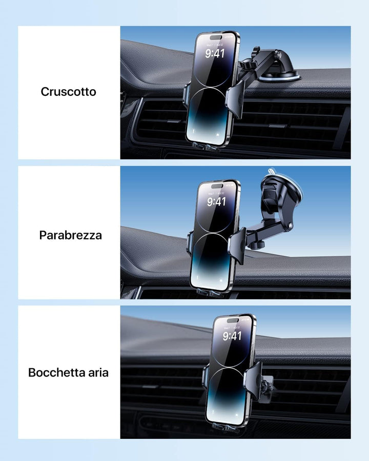 andobil Auto Handyhalter [2022 Sehr stabil und stossfest] 3 in 1 Halterung für Auto 360° drehbar Aut