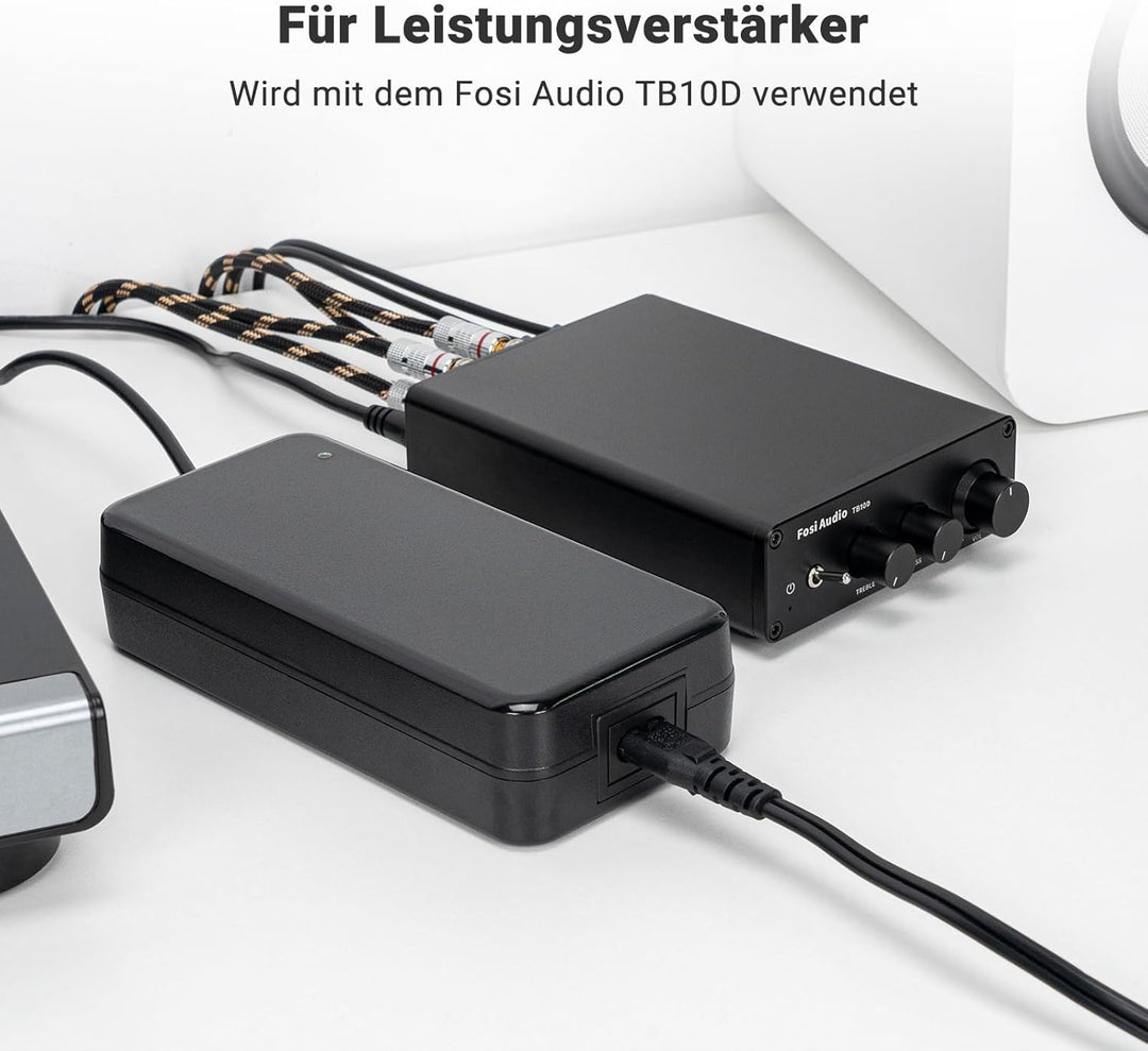 Fosi Audio 48V 5A Netzteil Versorgung für Home Audio Bluetooth Stereo Receiver Verstärker Mini Hi-Fi