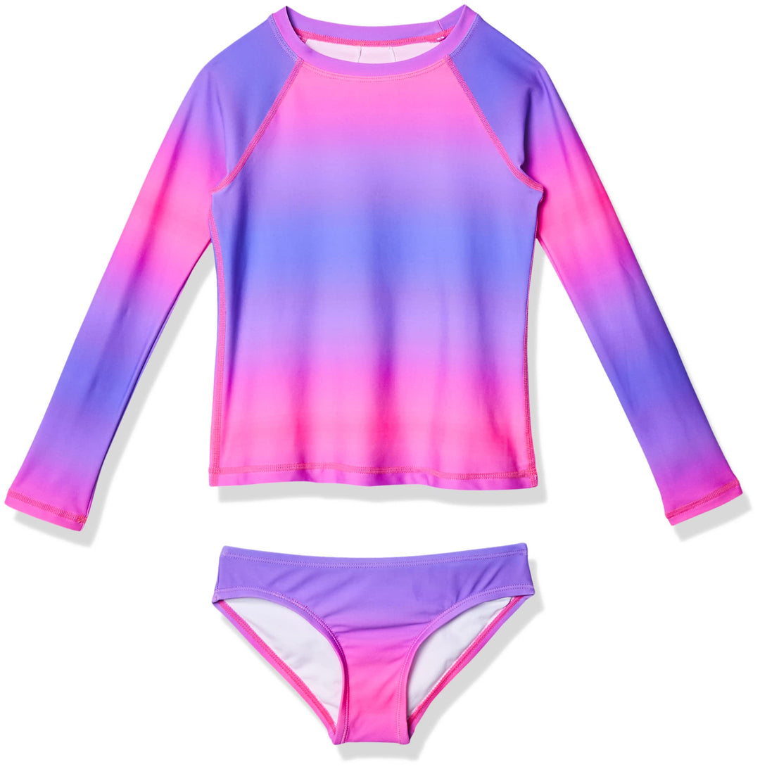 Kanu Surf Mädchen River Long Sleeve Rashguard UPF 50+ Two Piece Swim Set Rash-Guard-Set (2er Pack) 2