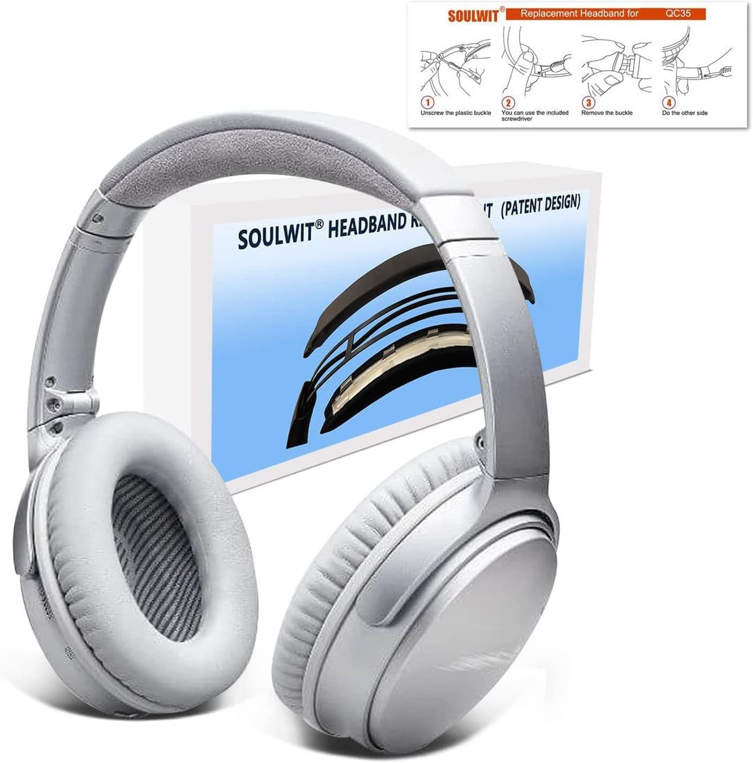 SOULWIT Ersatz Kopfband Headband für Bose QC35 & QuietComfort 35 II (QC35 ii) Kopfhörer,DIY Stirnban