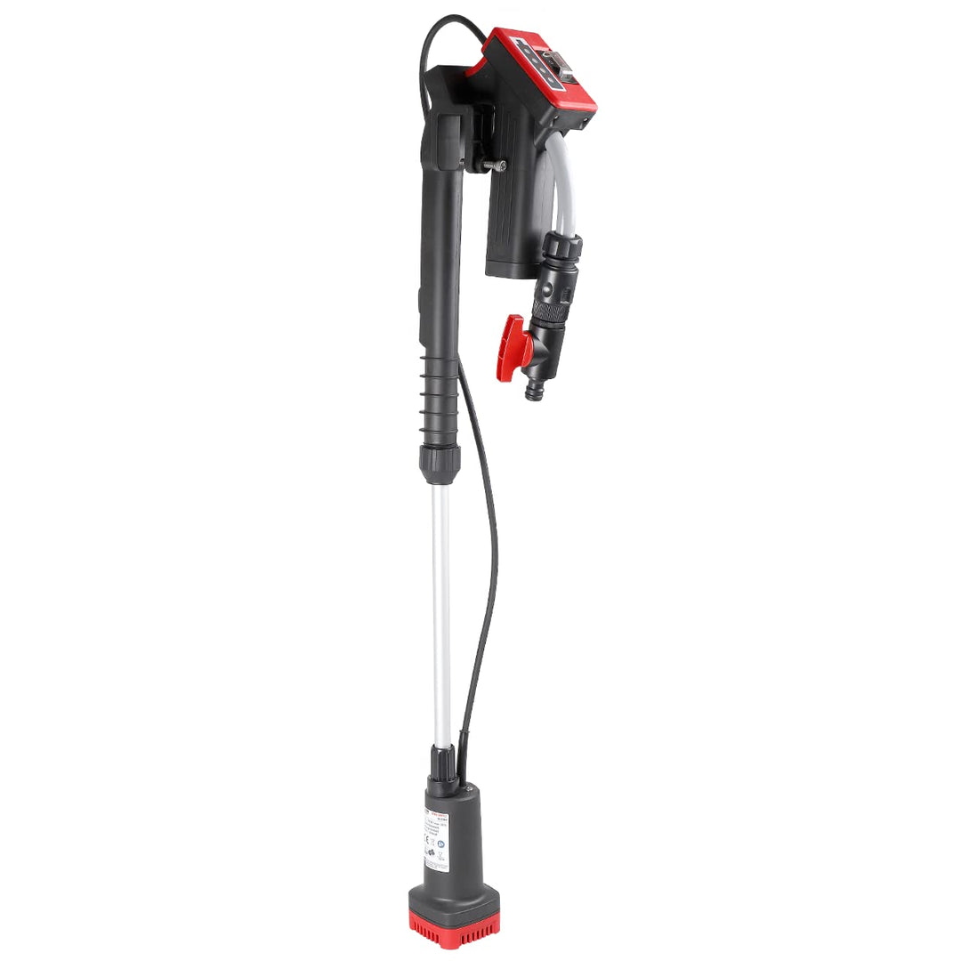WALTER Li-Ion Regenfasspumpe 12V, 1500l/h, 11m Förderhöhe, 0,5m Eintauchtiefe, praktisch dank Akkube