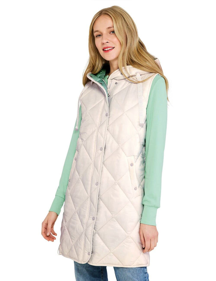 STREET ONE Damen A220170 Longweste 38 Relaxed Grey, 38 Relaxed Grey