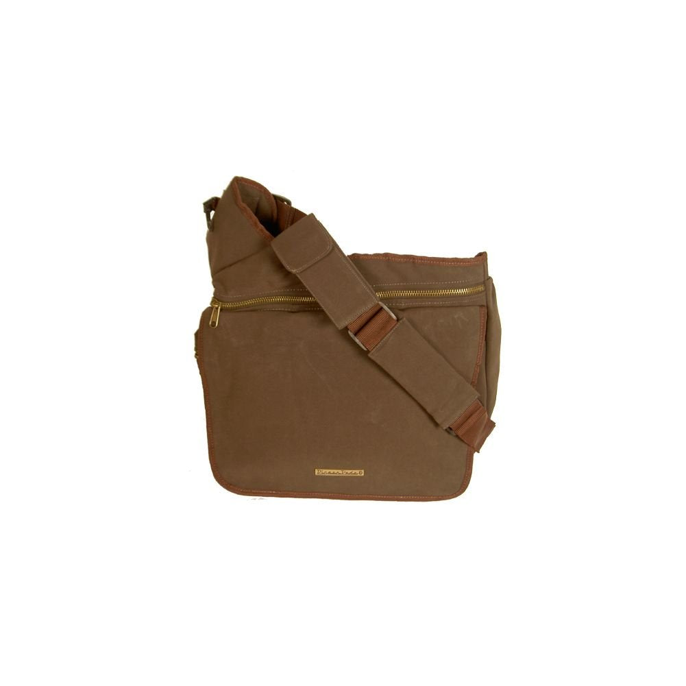 DIAPER DUDE 104 - BROWN FAUX SUEDE BAG