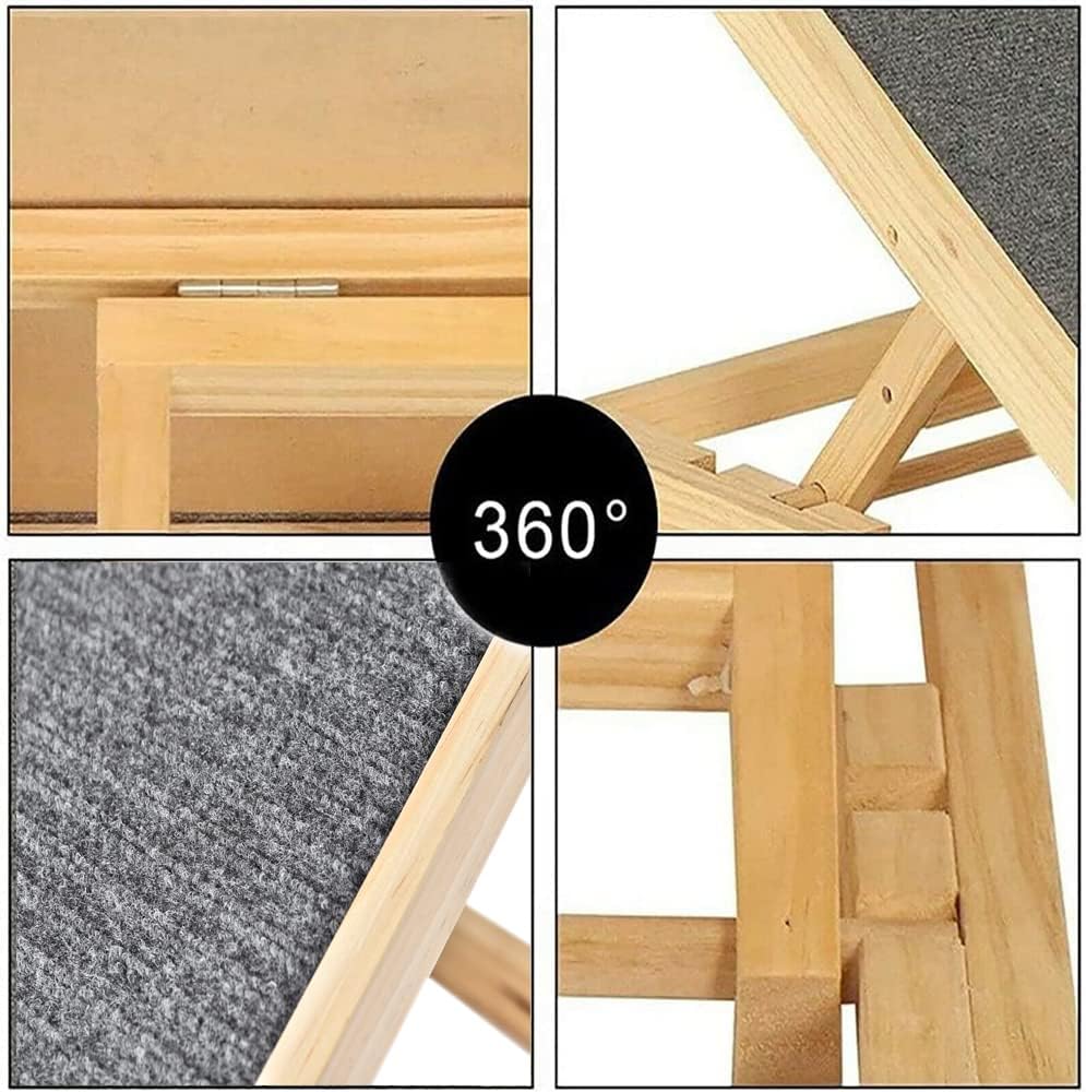 Hunderampe Katzen Rampe Hundetreppe für AutoBett Oder Sofa, Hund Haustier Rampe, Anti-rutsch, 4-Stuf