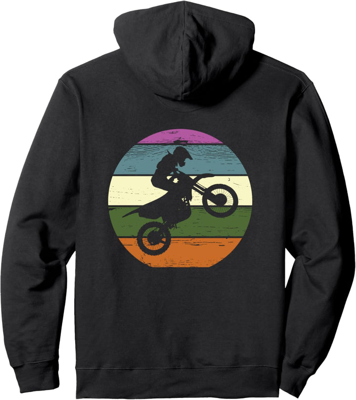 Retro Motocross dreckiges Fahrrad Sports Pullover Hoodie