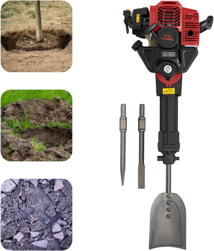 Baumgrabungsmaschine Benzinmotor Bagger tragbarer Baumgräber Gartenbaum Wurzel Ausgraber Gasbetriebe