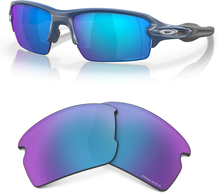 Oakley Original Flak 2.0 OO9295 Ersatzgläser für Damen und Herren, inklusive Oakley Mikrofasertuch T