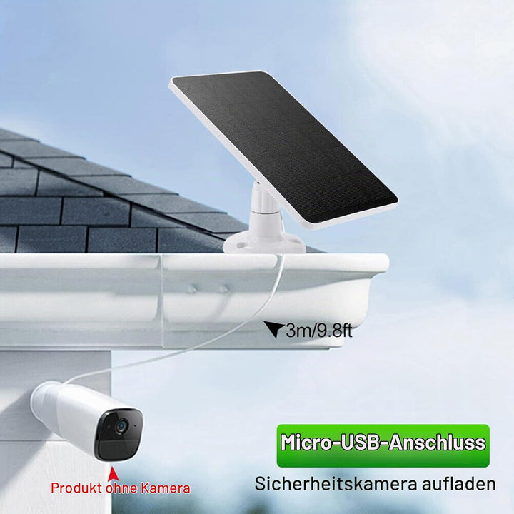 Solarpanel für Kamera, Kamera-Solarpanel-Ladegerät Typ C Ausgang 10W Cam-Akkuladegerät für Geräte