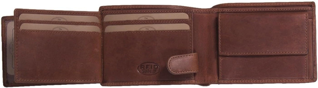 The Chesterfield Brand Leder Portemonnaie Cognac Marvin RFID Safe