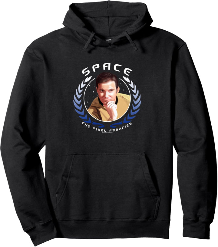Star Trek Captain Kirk The Final Frontier Emblem Photo Pullover Hoodie