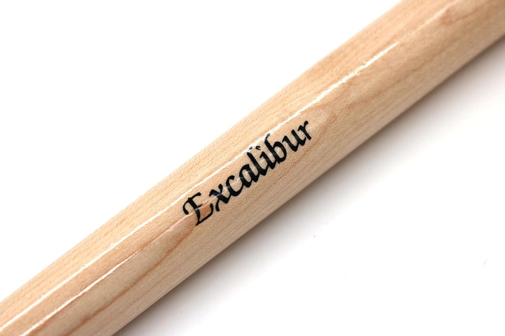 2X Billard Pool Queue Cue Kö Excalibur einteilig, Ahornholz, Braun, 102cm - 145cm, 12mm Schraubleder