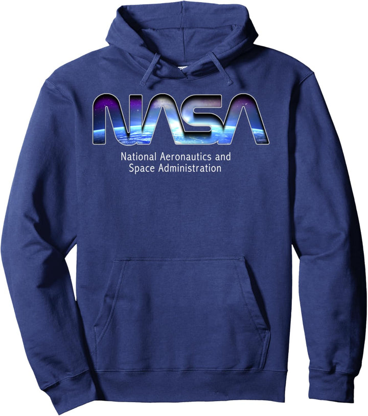 NASA Earth Space Logo Fill Pullover Hoodie