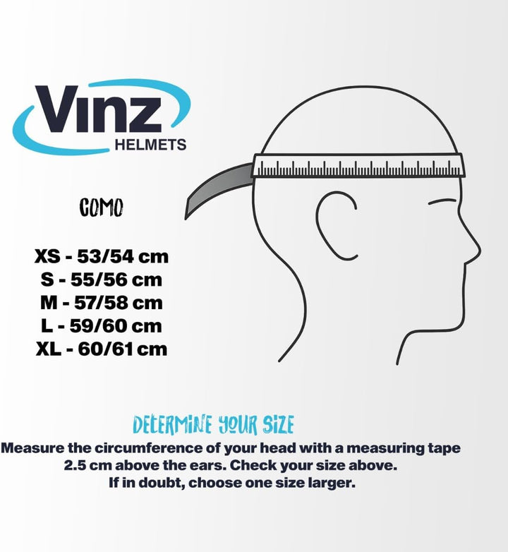 VINZ Como Jethelm mit Visier ECE 22.06 Zertifiziert | Roller Helm Mopedhelm Für Motoroller & Vespa |