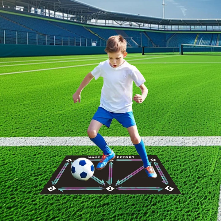 Generisch Football Training Mat, Soccer Training Equipment, Soccer Dribble Props, Silent Soccer Prac