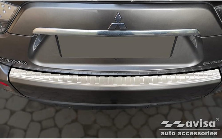 Avisa Edelstahl Heckstossstangenschutz kompatibel mit Mitsubishi Outlander II 2006-2012 / Peugeot 40